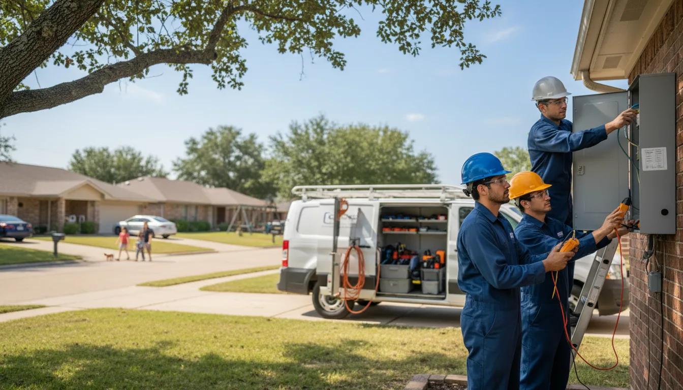 Certified electrician providing emergency electrical services in Postville, IA